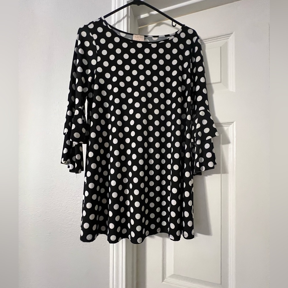 Zadie B’s Black and White Polka Dot Top